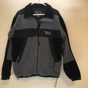 Mens XL Mountain Hardwear Gore Windstopper Jacket - Grey/Black